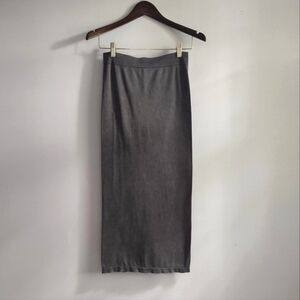Zara Bodycon Long Grey Stretch Skirt